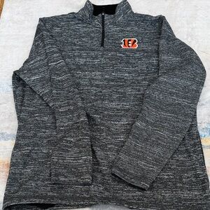 NFL Black and Gray Quarter-Zip Sweatshirt